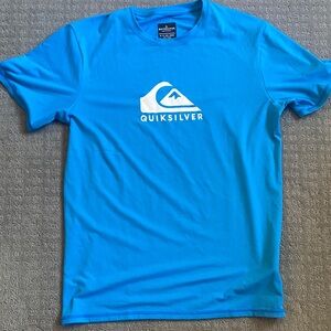 Quiksilver Vibrant Blue Logo T-Shirt Size XS